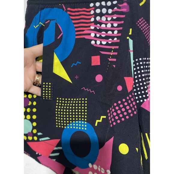 Womens Tachuntfish Shorts Size Medium Geometric Print Retro Athletic Performance - Picture 5 of 8